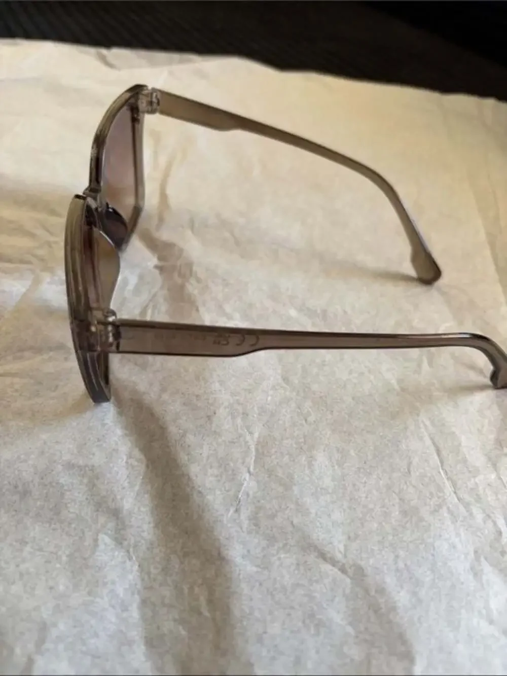 Unisex Brown Gradient Square Sunglasses for Men